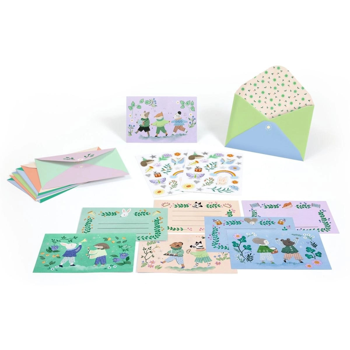 Djeco-EinladungskartenFanfare-der-tiere_02